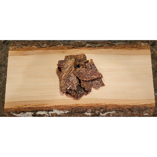 natural single ingredient dog treats dehydrated  100% turkey thigh meat size: (4oz)