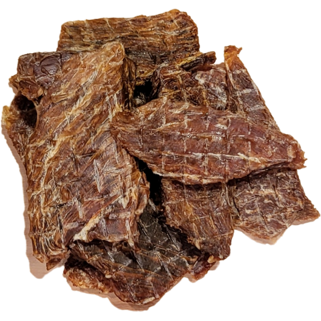 natural single ingredient dog treats dehydrated  100% turkey thigh meat size: (4oz)